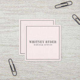 Blush roze moderne Visitekaartjes