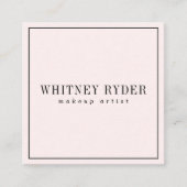 Blush roze moderne Visitekaartjes (Voorkant)