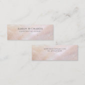  Blush Roze Moeder van de Parel Display Mini Visitekaartje (Voorkant / Achterkant)