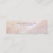  Blush Roze Moeder van de Parel Display Mini Visitekaartje (Achterkant)