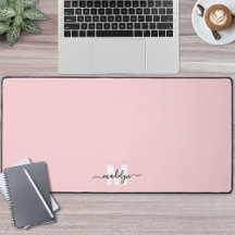 Blush roze monogram