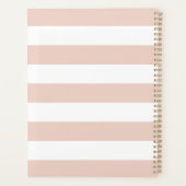 Blush roze monogram fotocollage planner (Achterkant)