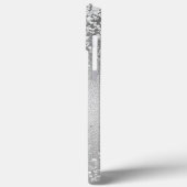 Blush roze monogram Glitter Eyes Case-Mate iPhone Case (Achterkant / Links)