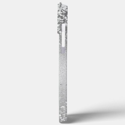 Blush roze monogram Glitter Eyes Case-Mate iPhone Case (Achterkant / Links)