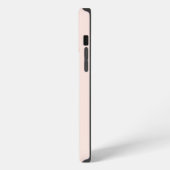Blush Roze Monogram Initiaal Aangepaste Naam Class iPhone Hoesje (Linkerkant)