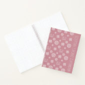 Blush roze monogram Tijd tot Unwind Crochet Notitieboek (Binnen)