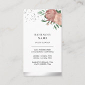 Blush Roze mosterd Floral Cake Pastry Chef Bakery Visitekaartje (Achterkant)