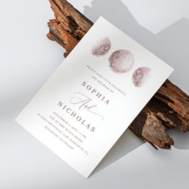 Blush roze mystieke maan | Elegante foto bruiloft Kaart