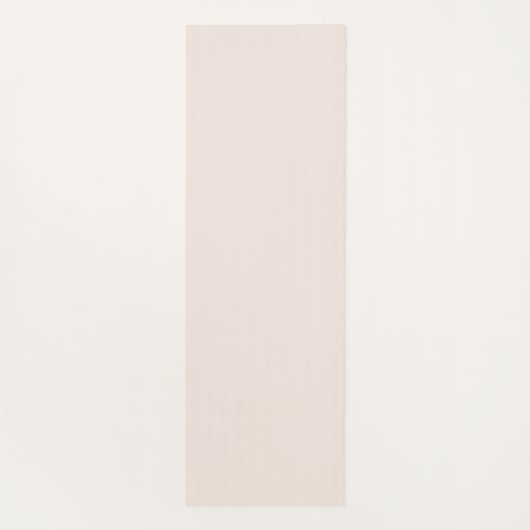 Blush Roze Naam Minimalistische Moderne Yoga Mat (Achterkant)