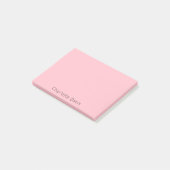Blush roze naam post-it® notes (Schuin)