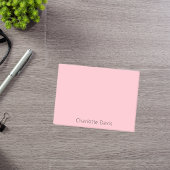 Blush roze naam post-it® notes