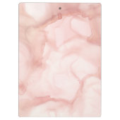 Blush Roze Neutral Pastel Abstract Ink Kantoor Gif Klembord (Achterkant)