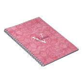 Blush roze notitieboek (Rechterzijde)