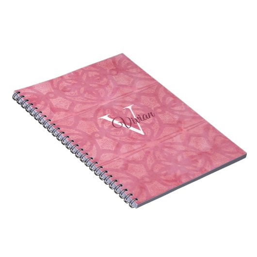 Blush roze notitieboek (Rechterzijde)