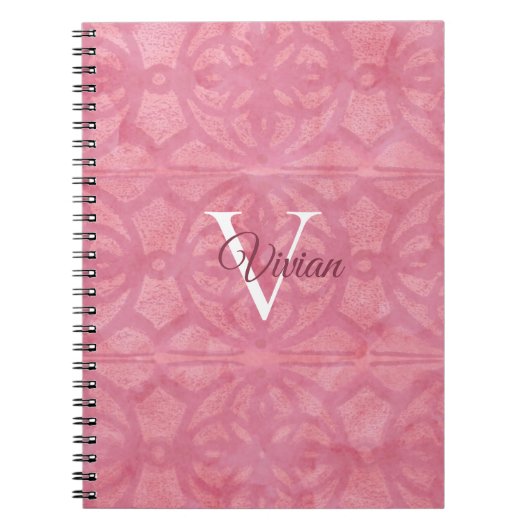 Blush roze notitieboek (Voorkant)