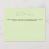 Blush Roze Olive Foto Dank je huwelijksbudget (Achterkant)