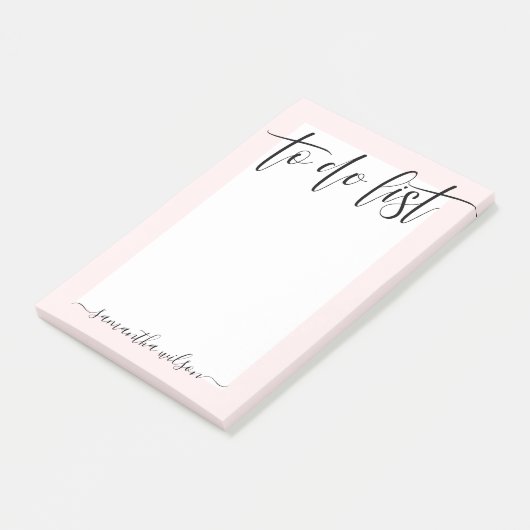Blush roze om lijst te doen post-it® notes (Schuin)