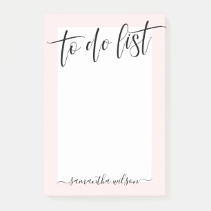 Blush roze om lijst te doen post-it® notes