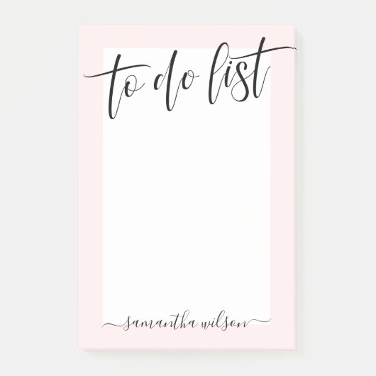 Blush roze om lijst te doen post-it® notes (Voorkant)
