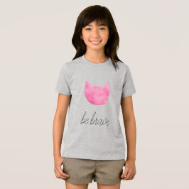 Blush roze ombre cat be Brave Tri-Blend Shirt