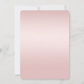 Blush roze ombre Glitzy Glitter Sparkle Kaart (Achterkant)
