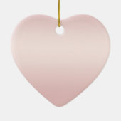 Blush roze ombre Glitzy Glitter Sparkle Keramisch Ornament (Achterkant)