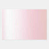 Blush Roze Ombre Gouden Glam Glitter Liefde Inpakpapier Vel (Voorkant 3)