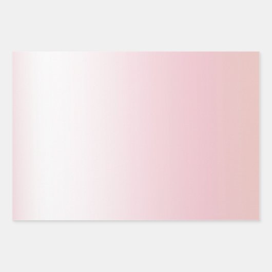 Blush Roze Ombre Gouden Glam Glitter Liefde Inpakpapier Vel (Voorkant 3)