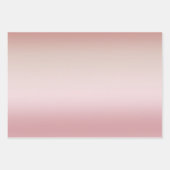 Blush Roze Ombre Gouden Glam Glitter Liefde Inpakpapier Vel (Voorkant 2)