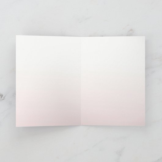 Blush roze ombre kat be Brave Inspirerend Kaart (Binnen)