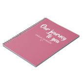 Blush Roze onze reis naar uw adoptiepagina Notitieboek (Linkerzijde)