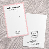 BLUSH ROZE OORBEL DISPLAY LOGO SOCIAAL PICTOGRAM VISITEKAARTJE