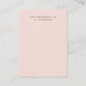 Blush Roze Oorbel Display Visitekaartje (Achterkant)