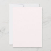Blush Roze & Oranje foto Opslaan Datum Kaart (Achterkant)