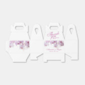 Blush Roze Orchidee Waterverf Bloem Bruiloft Dank Bedankdoosjes (Uitgevouwen)