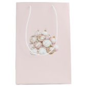 Blush roze Ornamenten kerst Medium Cadeauzakje (Voorkant)