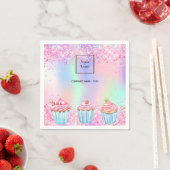 Blush roze paarse bakkerij logo servet (Insitu)