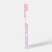 Blush Roze Paarse glitter sparkle Telefoon Case iPhone Hoesje (Linkerkant)