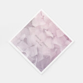 Blush roze paarse hortensia tuinfeest servet (Hoek)