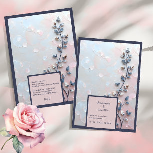 blush roze & pareltint botanische Branch bruiloft