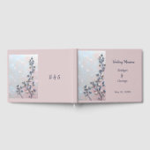 blush roze & pareltint botanische Branch bruiloft Gastenboek (Volledig)