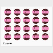 Blush Roze Pas Laatste en Voornaam Sticker aan (Vel)