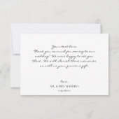 Blush roze pasta bedankkaart (Achterkant)