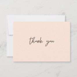 Blush roze pasta bedankkaart