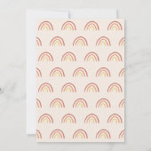 Blush Roze Pastel Terracotta Regenboog Het is een  Kaart (Achterkant)