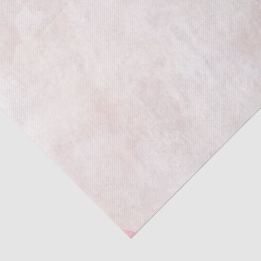 Blush Roze Pastel Waterverf Textuur Wedding Tissuepapier (Detail)