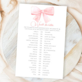 Blush roze pastelboog Baby shower zou ze liever