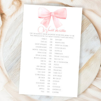 Blush roze pastelboog Baby shower zou ze liever