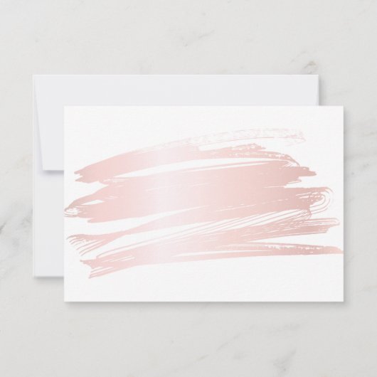 Blush Roze penseel script Quinceanera Save The Date (Achterkant)