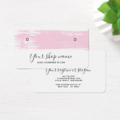 Blush roze penseelstreek stud oorbel display kaart (Bureau)